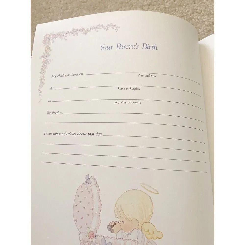 Precious Moments Grandmothers Journal Keepsake Book NEW 1990 Family History